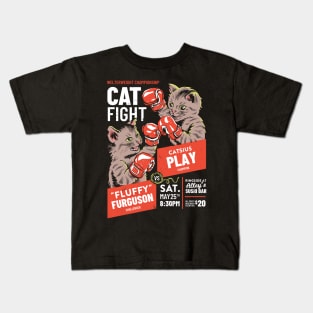 Cat Fight - Dark Kids T-Shirt